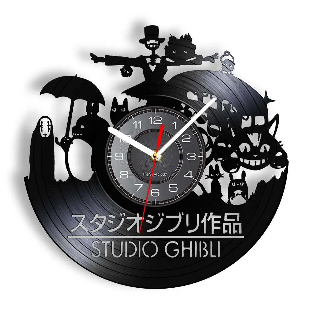 Horloge Vinyle - Studio Ghibli (6 variantes)