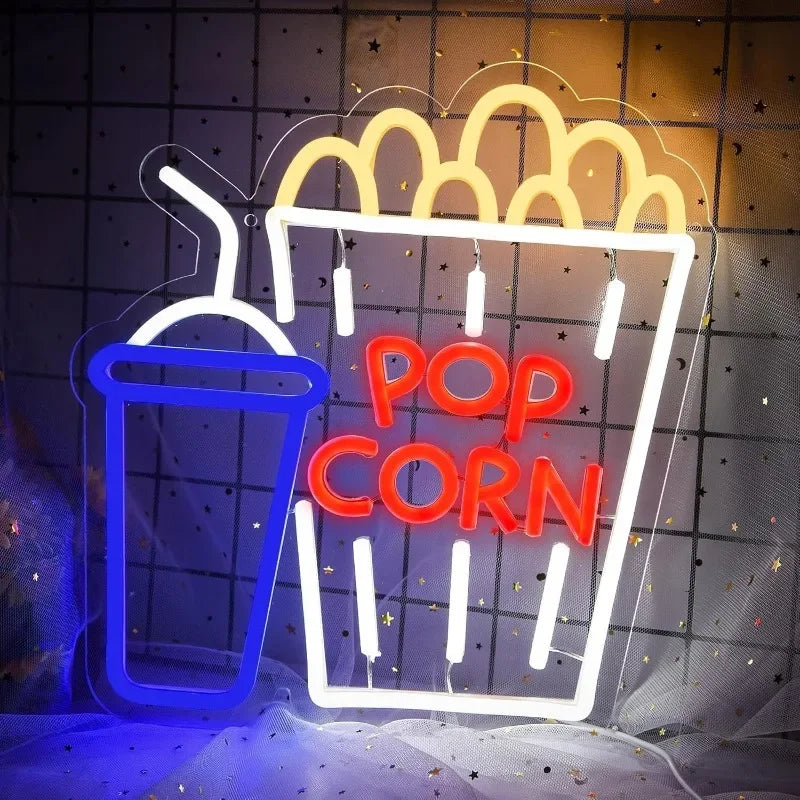 Néon Cinéma Déco Murale – Movie Night | 6 Modèles Lumineux