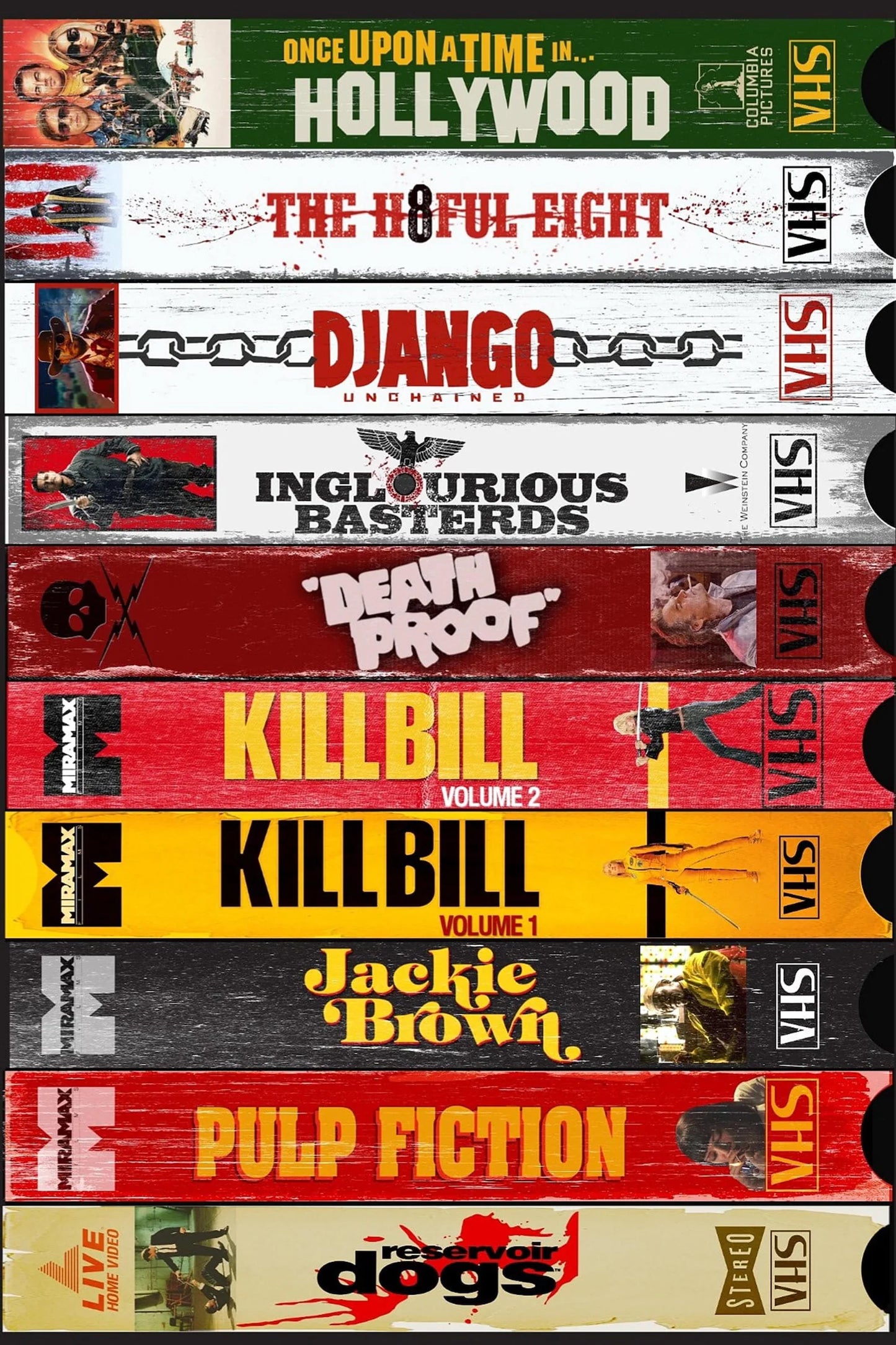 Tapis Tarantino – Style VHS Rétro | 4 Tailles au Choix