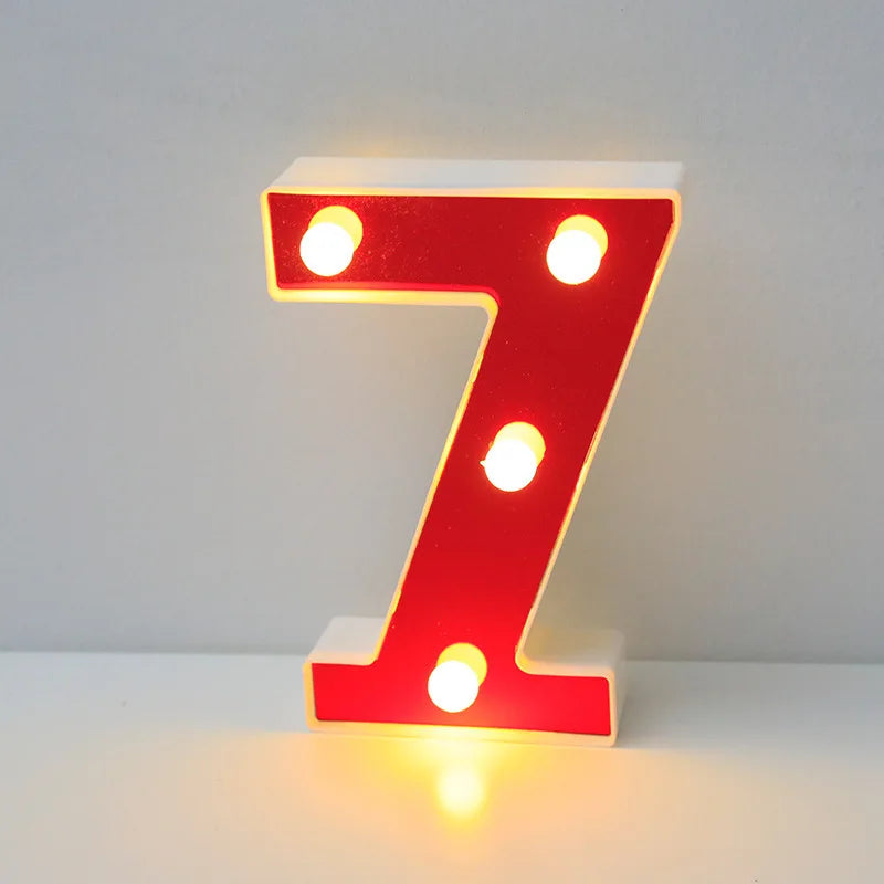 Lettre Cinéma Lumineuse LED | Rouge 16 cm