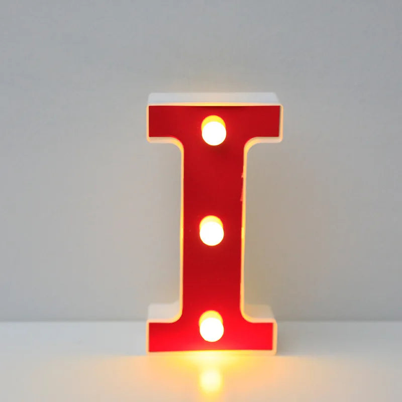 Lettre Cinéma Lumineuse LED | Rouge 16 cm