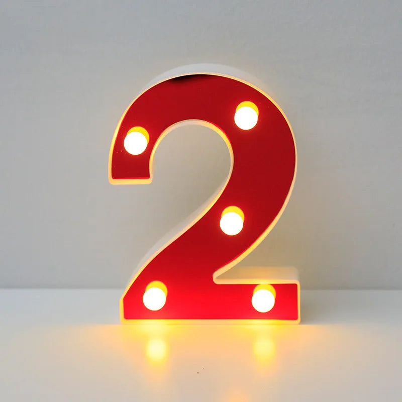 Lettre Cinéma Lumineuse LED | Rouge 16 cm