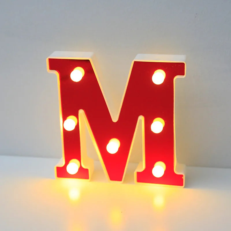 Lettre Cinéma Lumineuse LED | Rouge 16 cm
