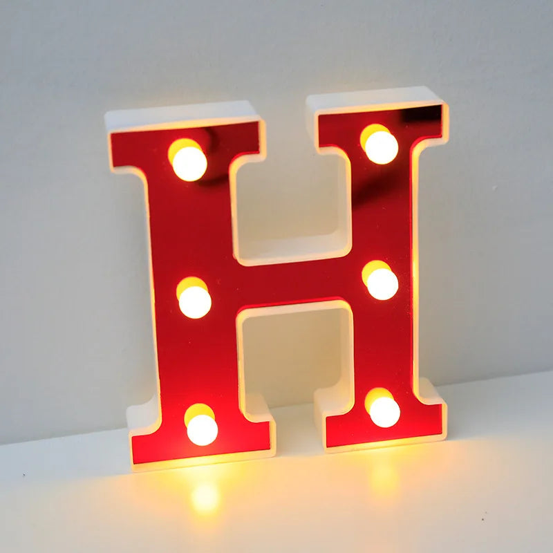 Lettre Cinéma Lumineuse LED | Rouge 16 cm