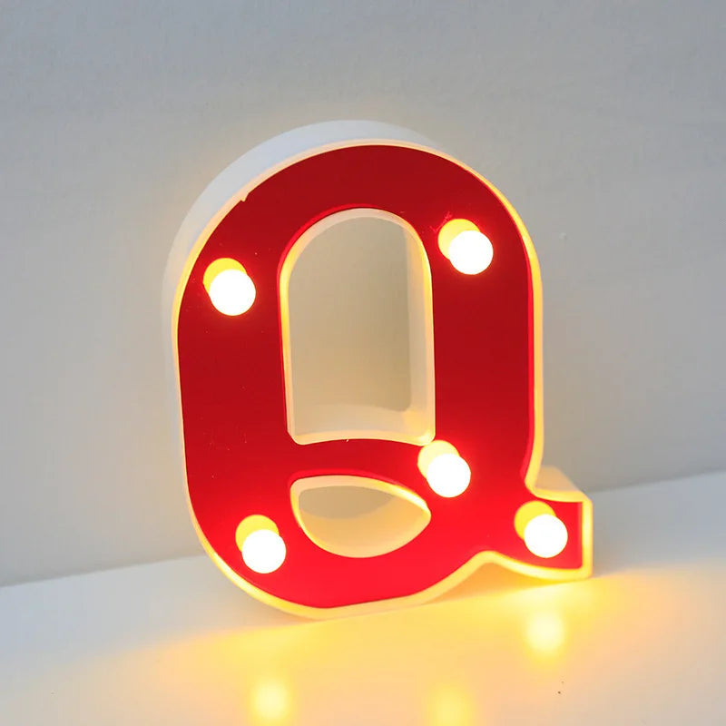 Lettre Cinéma Lumineuse LED | Rouge 16 cm