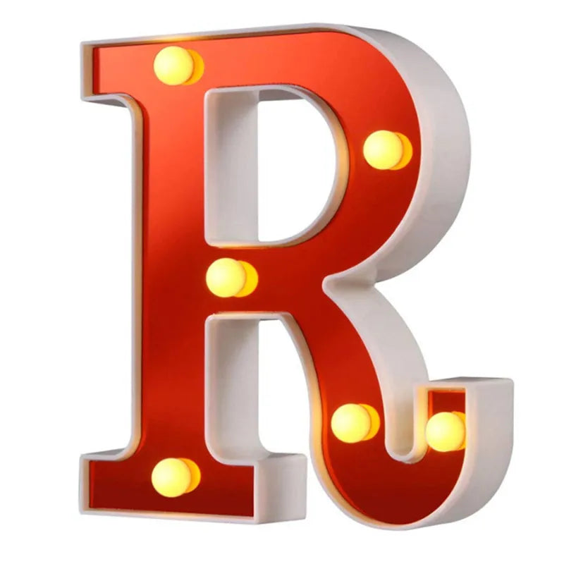 Lettre Cinéma Lumineuse LED | Rouge 16 cm