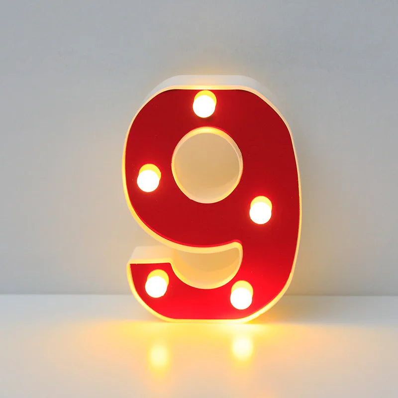 Lettre Cinéma Lumineuse LED | Rouge 16 cm