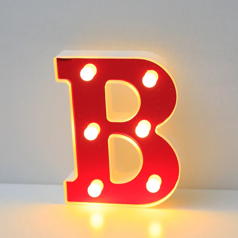 Lettre Cinéma Lumineuse LED | Rouge 16 cm