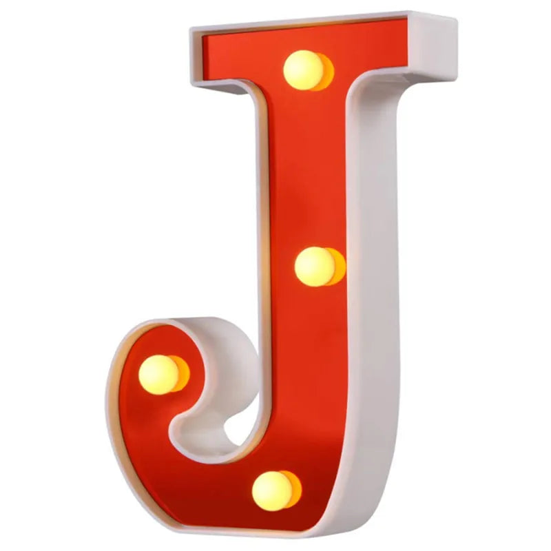 Lettre Cinéma Lumineuse LED | Rouge 16 cm