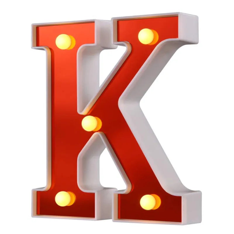 Lettre Cinéma Lumineuse LED | Rouge 16 cm