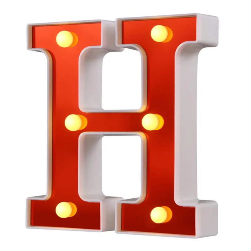 Lettre Cinéma Lumineuse LED | Rouge 16 cm