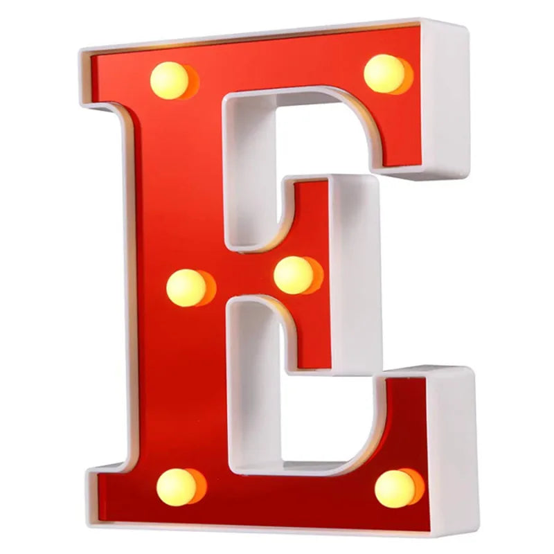 Lettre Cinéma Lumineuse LED | Rouge 16 cm