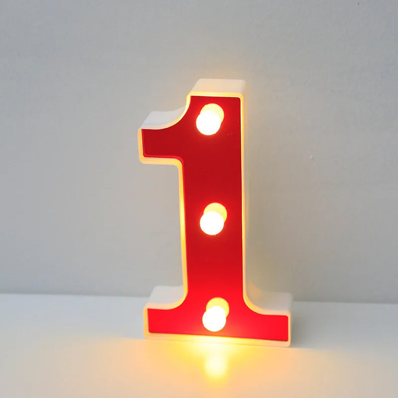 Lettre Cinéma Lumineuse LED | Rouge 16 cm