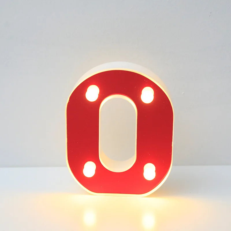Lettre Cinéma Lumineuse LED | Rouge 16 cm
