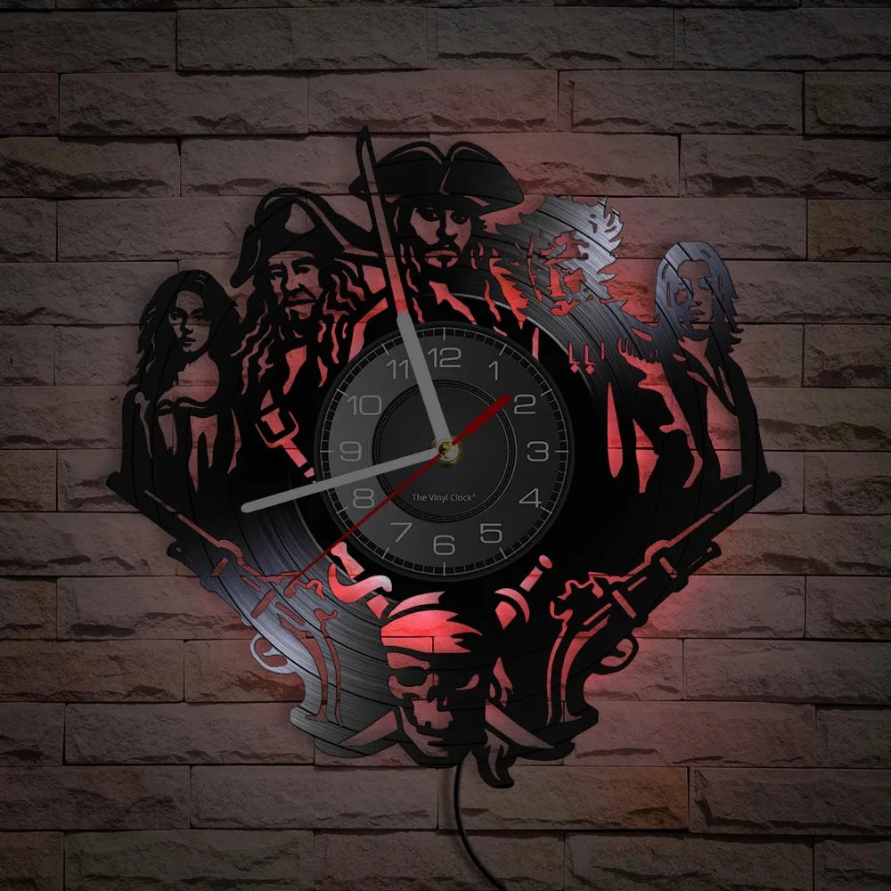 Horloge Vinyle - Pirates des Caraïbes (5 variantes)