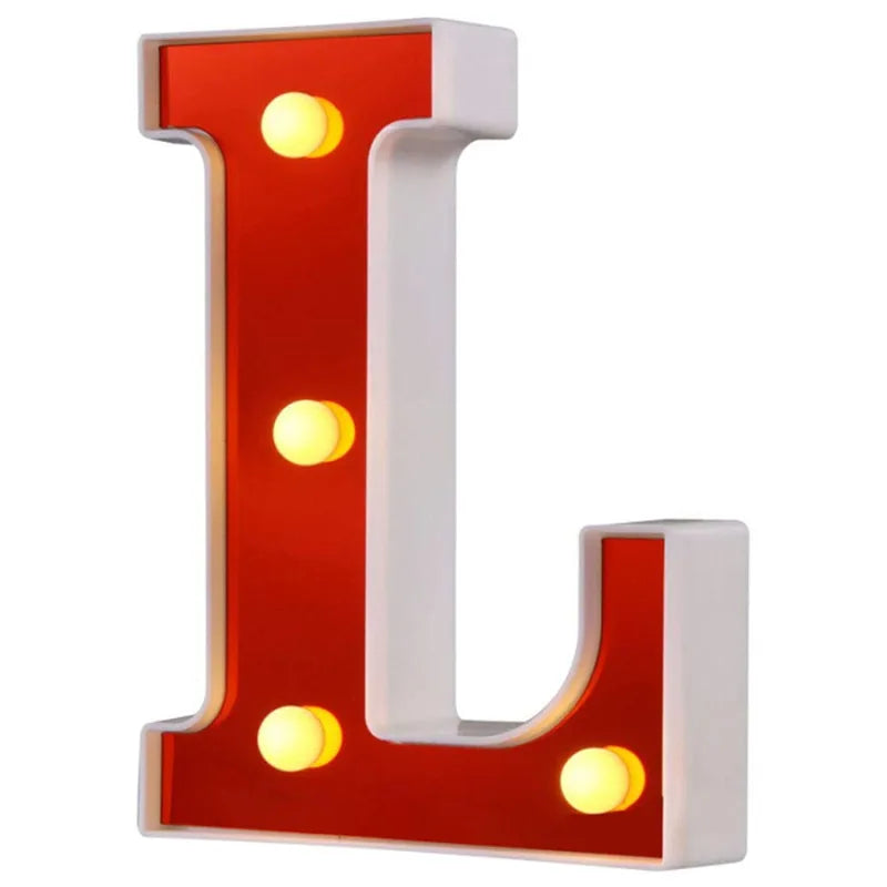 Lettre Cinéma Lumineuse LED | Rouge 16 cm