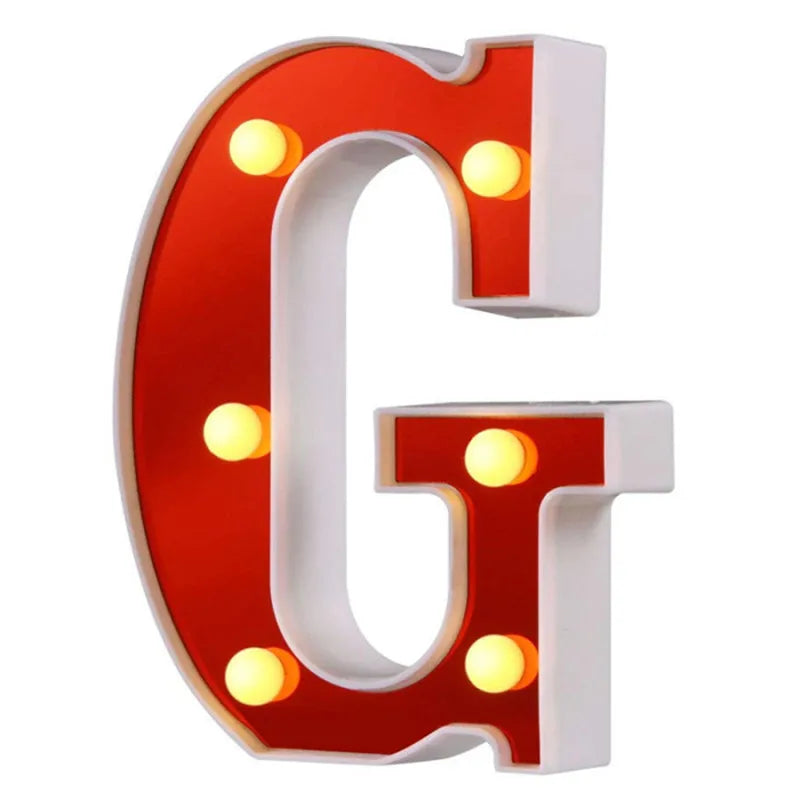 Lettre Cinéma Lumineuse LED | Rouge 16 cm