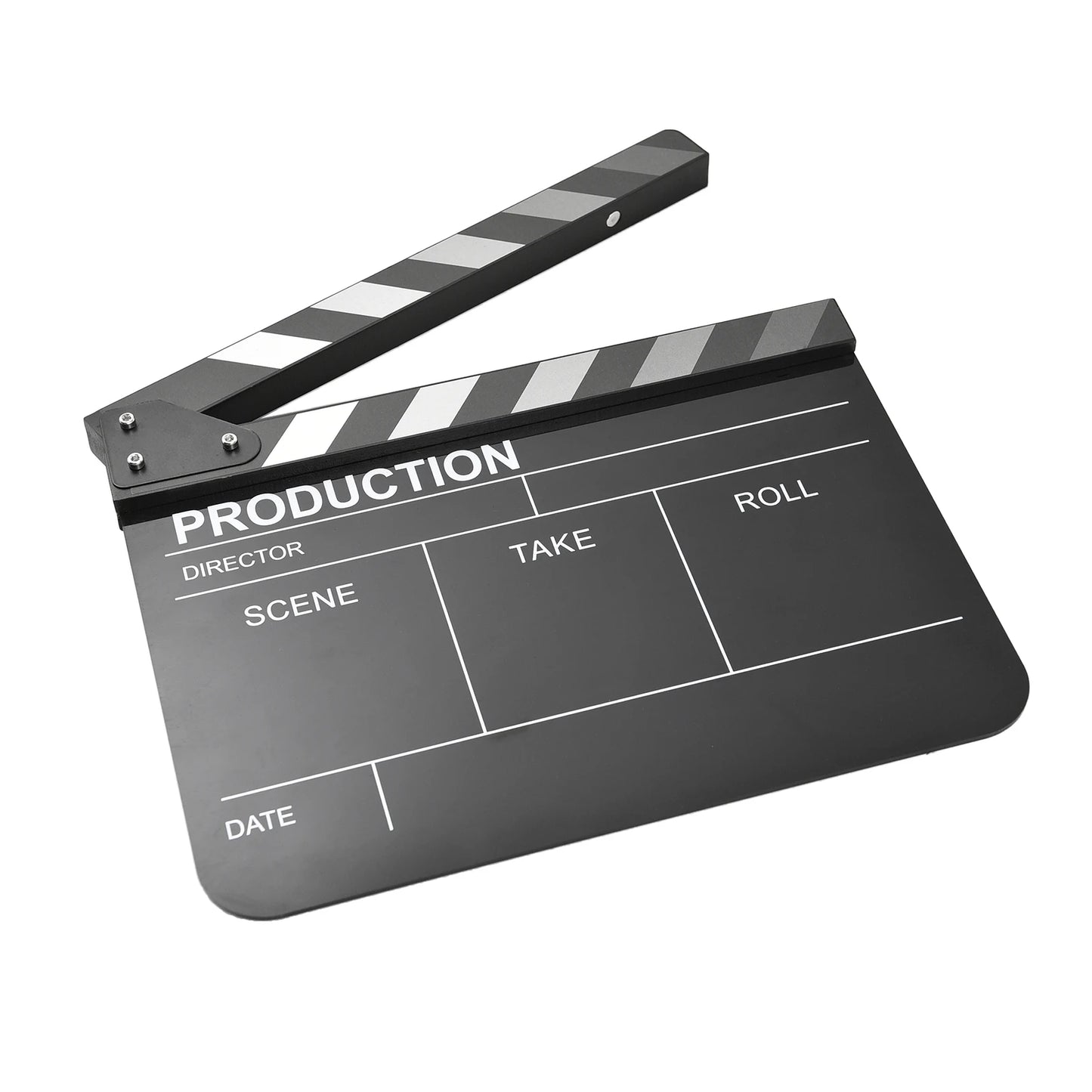 Clap Cinéma Professionnel Noir – Grand Format Acrylique Effaçable