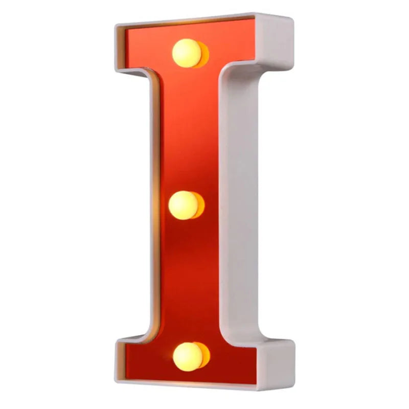 Lettre Cinéma Lumineuse LED | Rouge 16 cm