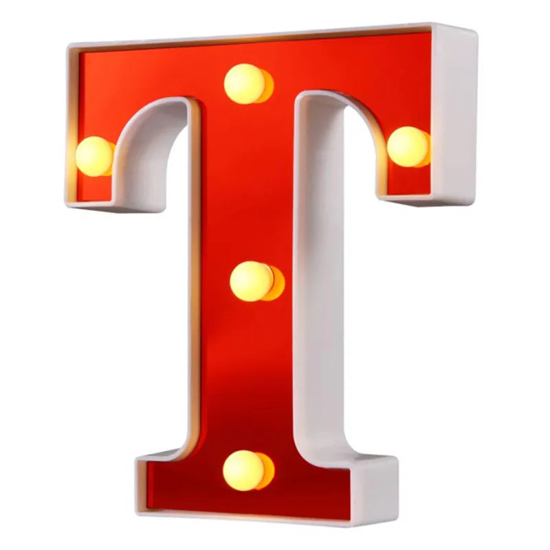 Lettre Cinéma Lumineuse LED | Rouge 16 cm