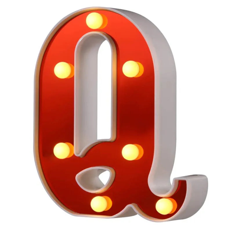 Lettre Cinéma Lumineuse LED | Rouge 16 cm