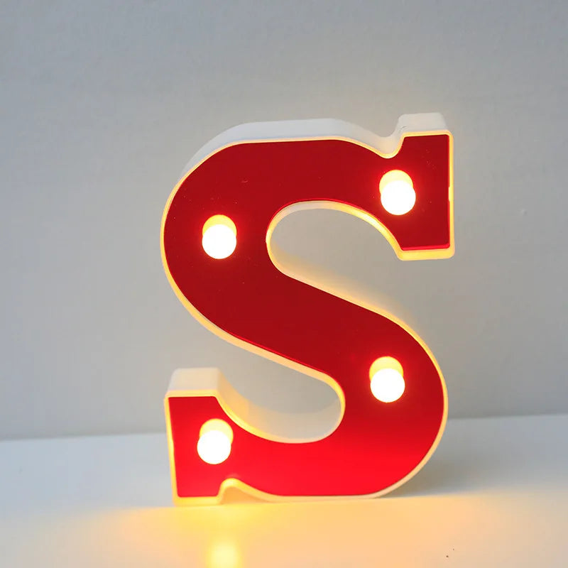 Lettre Cinéma Lumineuse LED | Rouge 16 cm