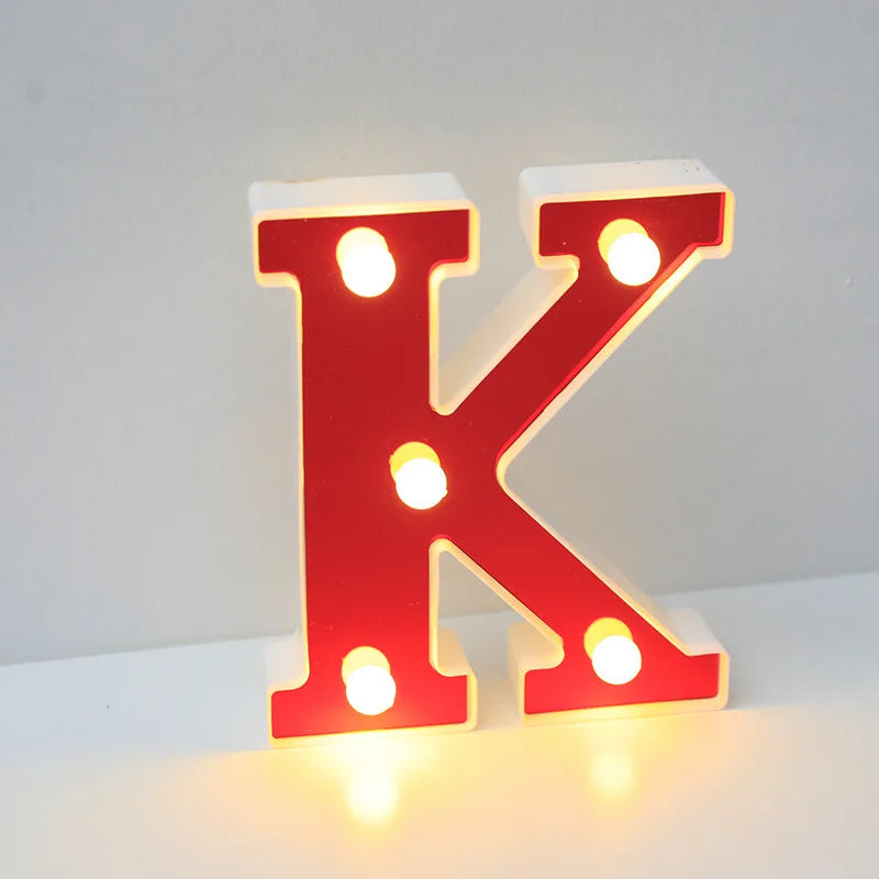Lettre Cinéma Lumineuse LED | Rouge 16 cm