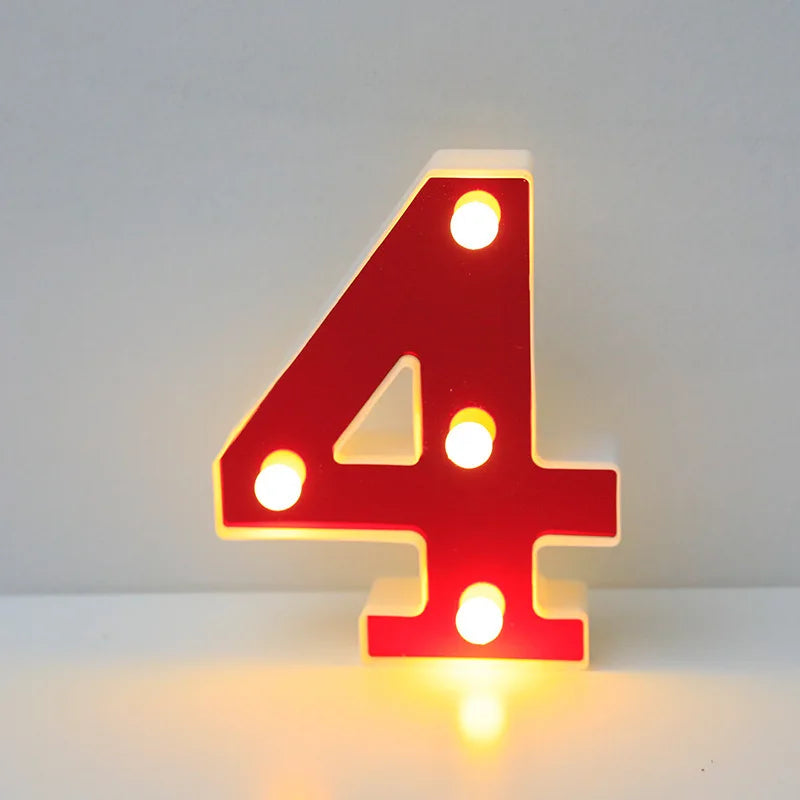 Lettre Cinéma Lumineuse LED | Rouge 16 cm