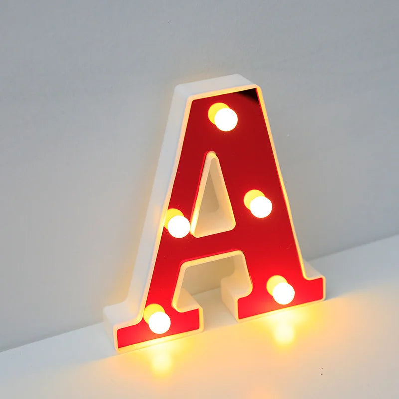 Lettre Cinéma Lumineuse LED | Rouge 16 cm