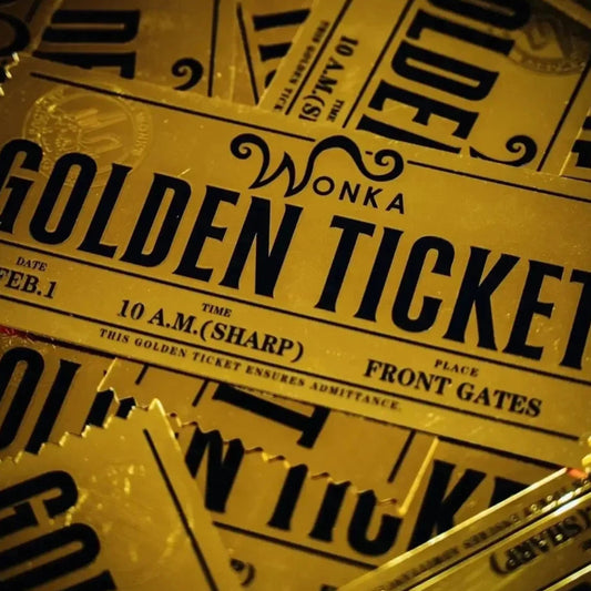 Ticket d’Or Wonka – Charlie et la Chocolaterie | Réplique Collector (2 versions)