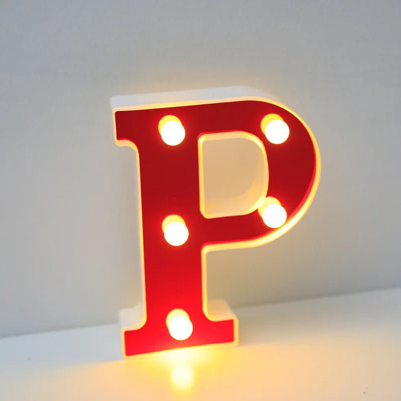 Lettre Cinéma Lumineuse LED | Rouge 16 cm