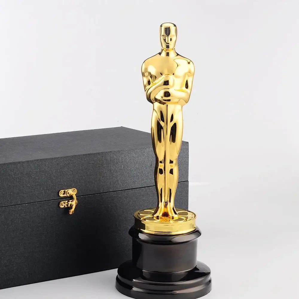 Trophée Cinéma Oscar – Édition Luxe en Métal Doré