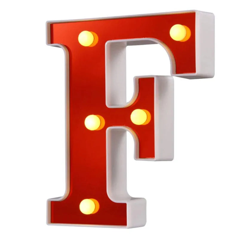 Lettre Cinéma Lumineuse LED | Rouge 16 cm