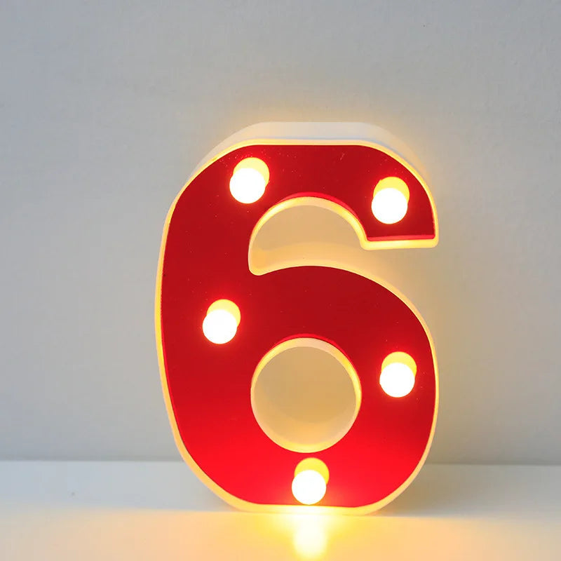 Lettre Cinéma Lumineuse LED | Rouge 16 cm