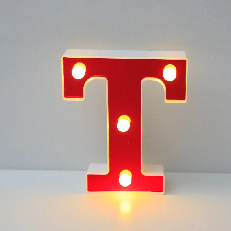Lettre Cinéma Lumineuse LED | Rouge 16 cm