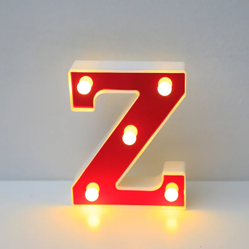 Lettre Cinéma Lumineuse LED | Rouge 16 cm