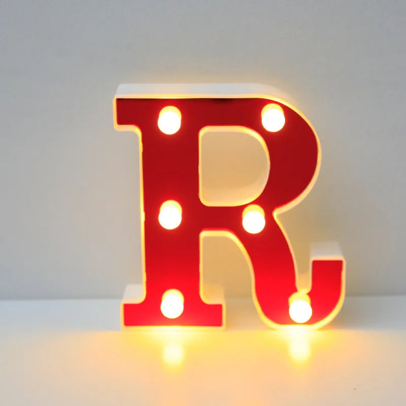 Lettre Cinéma Lumineuse LED | Rouge 16 cm