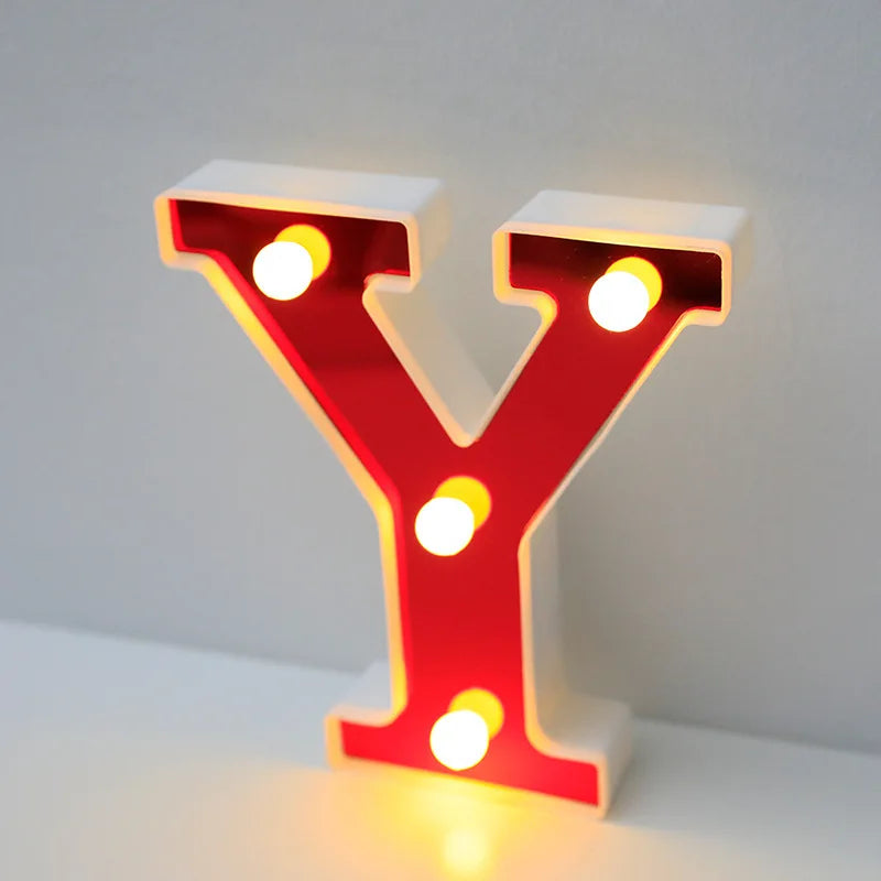 Lettre Cinéma Lumineuse LED | Rouge 16 cm