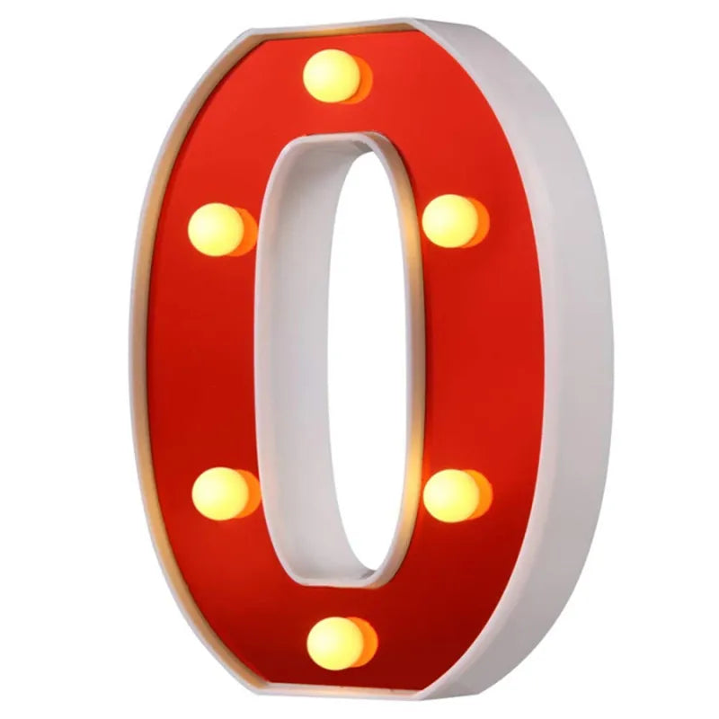 Lettre Cinéma Lumineuse LED | Rouge 16 cm