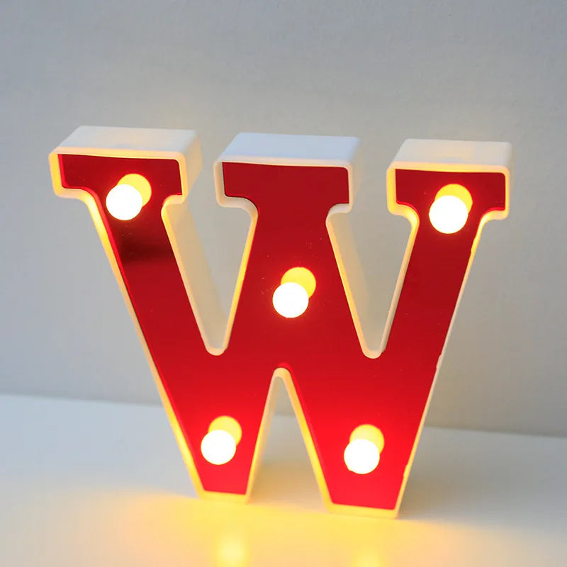 Lettre Cinéma Lumineuse LED | Rouge 16 cm