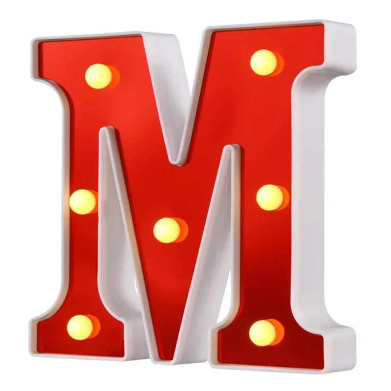 Lettre Cinéma Lumineuse LED | Rouge 16 cm