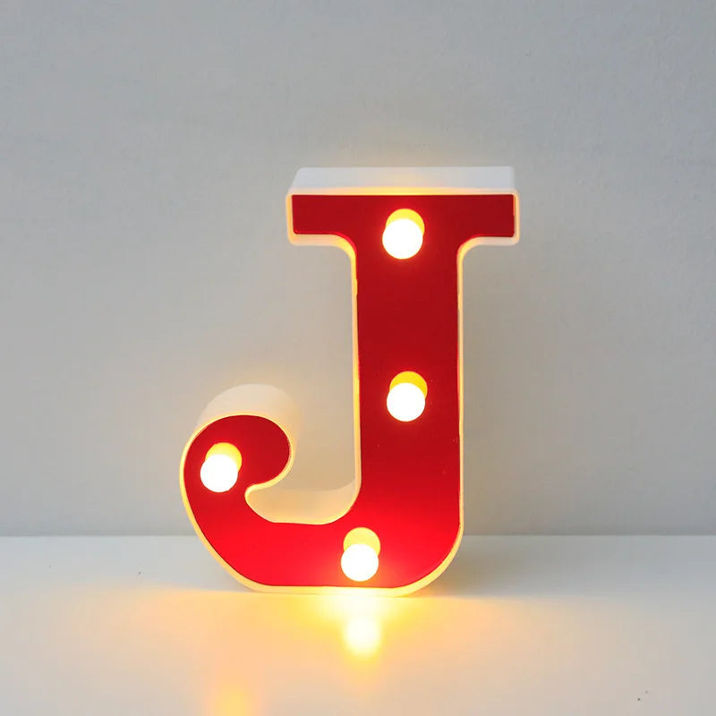 Lettre Cinéma Lumineuse LED | Rouge 16 cm