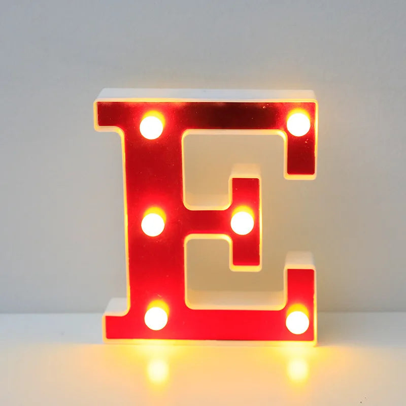 Lettre Cinéma Lumineuse LED | Rouge 16 cm
