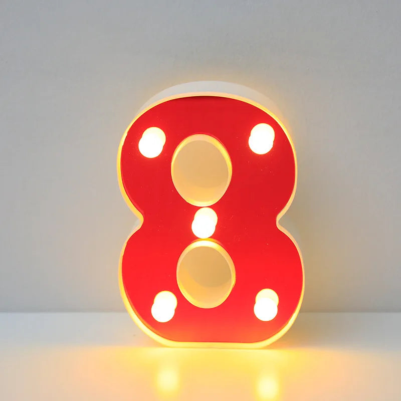 Lettre Cinéma Lumineuse LED | Rouge 16 cm